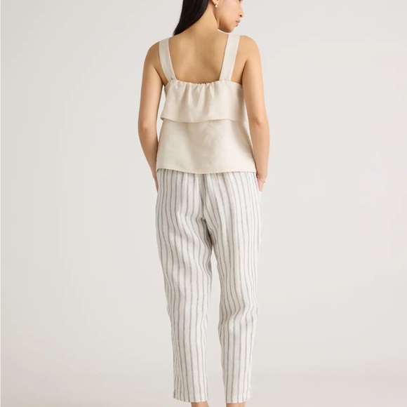 Quince 100% European Linen Square Neck Tank in “Sand” NWOT - Picture 4 of 5